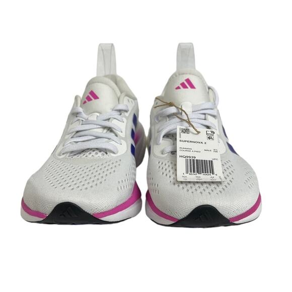 adidas Men\'s Supernova 2 Sneakers Blue Pink White Men\'s 10 New